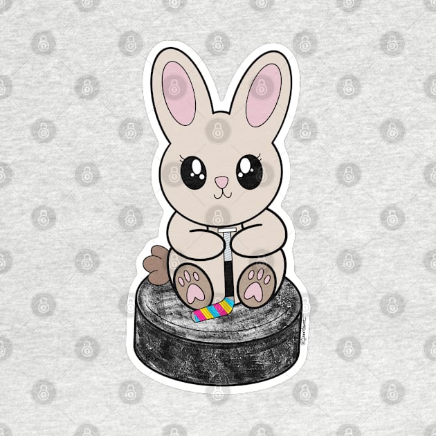 Pride Puck Bunny (Pansexual) by jberoldart